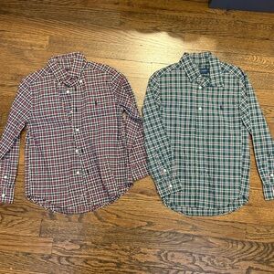 Polo by Ralph Lauren Kids Plaid Button-Down Shirts - Red and Green